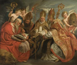 De vier kerkvaders van de Latijnse Kerk