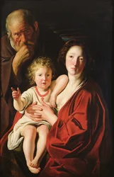 De Heilige Familie (olieverf op doek)