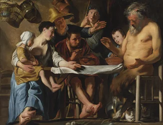 De sater en de boerenfamilie