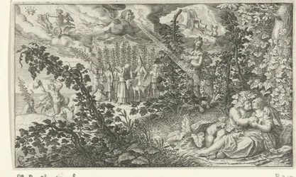 Bacchus en Ariadne als geliefden