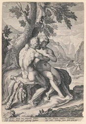 Hercules en Dejanira, uit een serie van de Liefdes van de Goden
