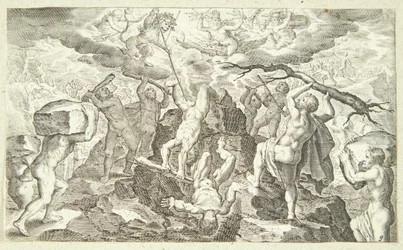 De slag tussen de goden en de titanen