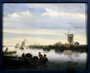Landschap met molen