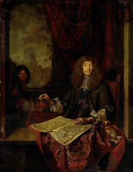 Portret van Carel Quina (1622-89), Ridder van het Heilig Graf en in Amsterdam geboren ontdekkingsreiziger van Azië
