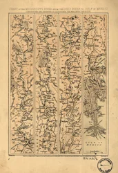 Kaart van de Mississippi van de Ohio tot de Golf van Mexico LOC 99447139