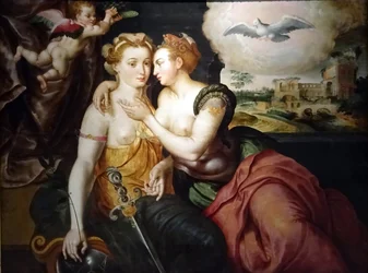 Jacob de Backer en werkplaats - De allegorie "Kus van Gerechtigheid en Vrede" rond 1580