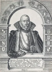 Portret van Tycho Brahe 1546 - 1601, pub. 1586