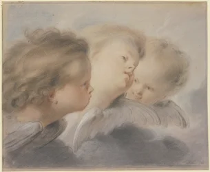Drie engelenhoofden