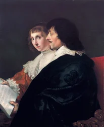 Double Portrait of Constantijn Huygens (1596-1687) and Suzanna van Baerle (1599-1637)