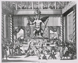 Mexicaanse God Huitzilopochtli, uit 