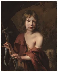 Portret van een jongen als Johannes de Doper (olieverf op doek)