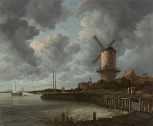 Dutch: De molen bij Wijk bij Duurstede The Windmill at Wijk bij Duurstede