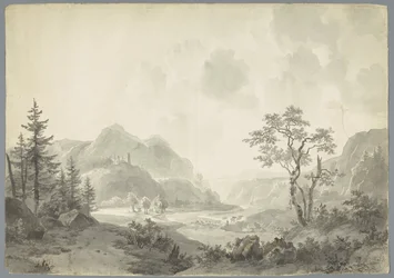 Berglandschap met een rivier