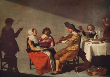 Een muzikaal feest, 1631, c1915