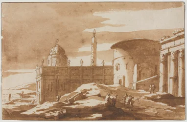 Zicht op Oude Gebouwen