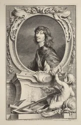 Portret van Algernon Percy, Graaf van Northumberland, illustratie uit 