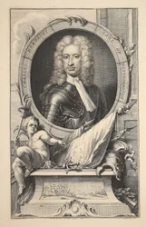 Portret van Charles Mordaunt, Graaf van Peterborough, illustratie uit 