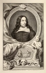 Portret van John Thurlow, illustratie uit 