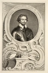Portret van Thomas Wentworth, Graaf van Stratford, illustratie uit 