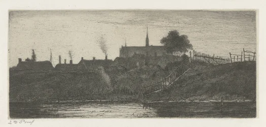 Gezicht op een stad