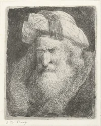 Oude man met baard