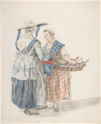 Twee marktvrouwen, 1789