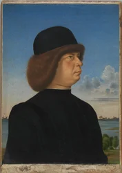 Portret van Alvise Contarini(); (verso) Een vastgebonden Roebuck