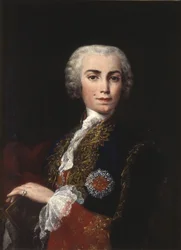 Portret van de zanger Farinelli (Carlo Broschi)