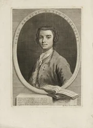 Portret van de zanger Farinelli Carlo Broschi 1705-1782, 1735