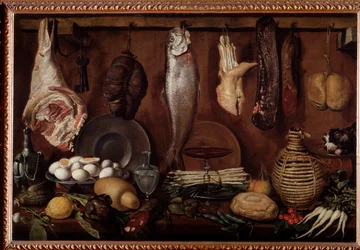 Opslagruimte met voedsel en servies