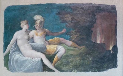 Venus en Mars, ca. 1566-68 (olieverf op gips overgebracht op doek)