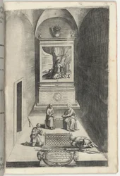 Interieur van de Kapel van Maria Magdalena (Interno della cappella della Maddalena) [plaat H]