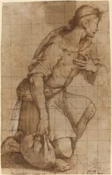 Knielende herder