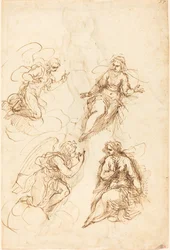 Studies voor een Aankondiging (recto)