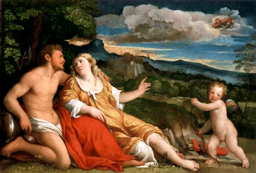 Mars, Venus en Cupido, 1520s