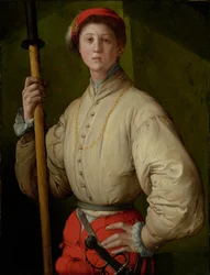 Portret van een Helbardier (Francesco Guardi?)