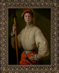 Portret van een Helbardier (Francesco Guardi?)