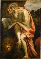 Hiëronymus (olieverf op doek)