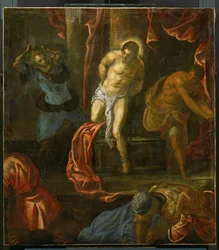 De geseling van Christus (schilderij op doek)