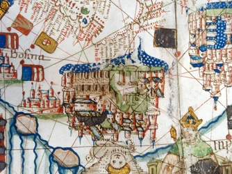 Renaissancekaart van Europa, Jacopo Russo (naar), 1528