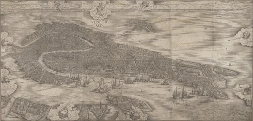 Uitzicht op Venetië