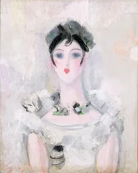 Portret van een Jonge Vrouw met een Kant Lijfje, c.1925-6