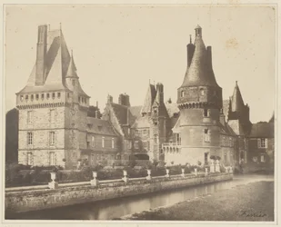 Uitzicht op het kasteel van Maintenon