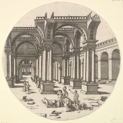 Perspectivisch uitzicht, Tempel van Isis
