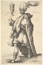 Caspar, naar een serie van de drie wijzen door Jacques Bellange