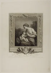 Eerste leeftijd van Cupido (gravure)
