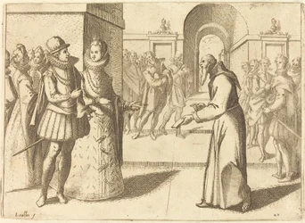 Een Capucio die de Dank van de Koning van Beieren Brengt, 1612