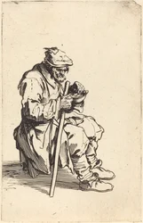 Bedelaar die eet, ca. 1622