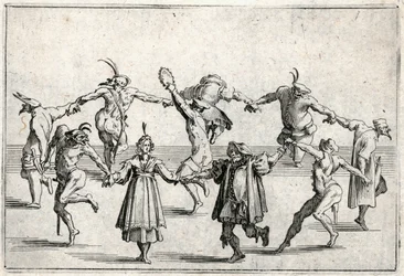 Caprices van verschillende figuren