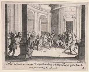 Christus wordt uit de Tempel Gestenigd